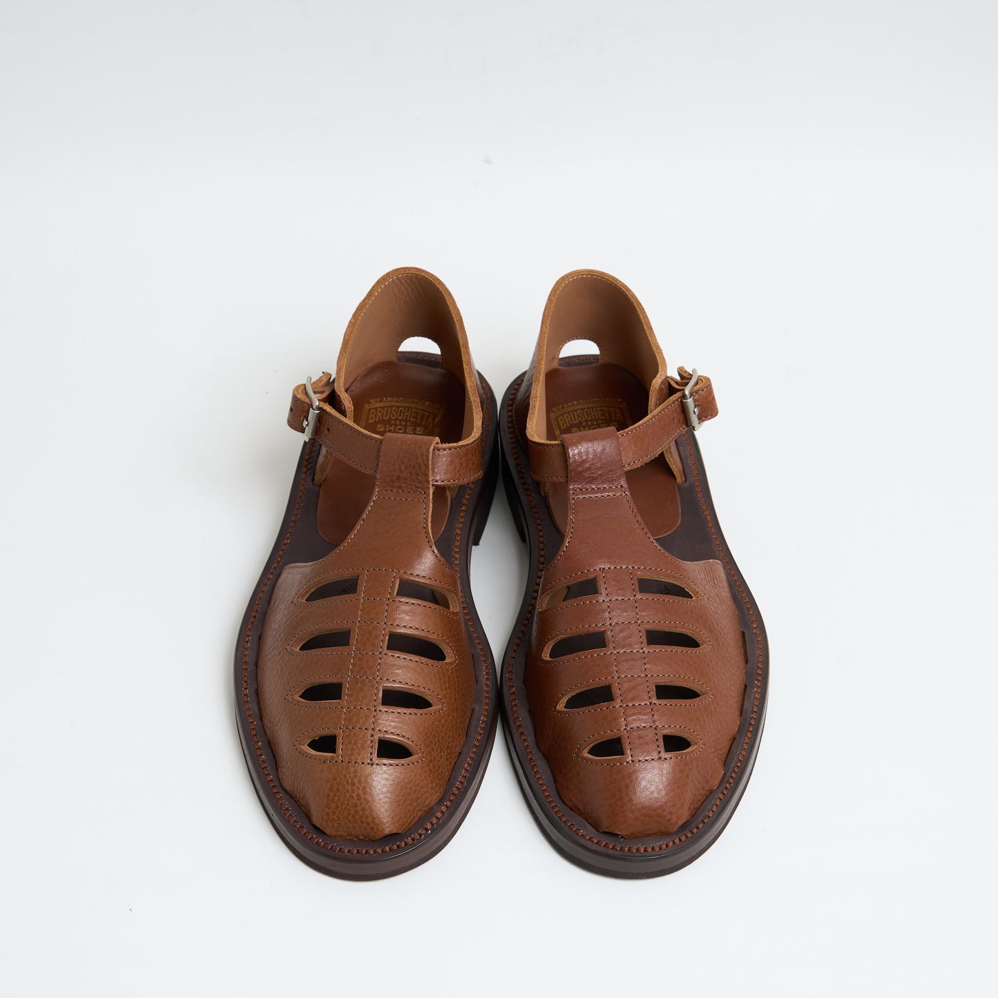 BRUSCHETTA SHOES "DREWEL" Brown Vachetta