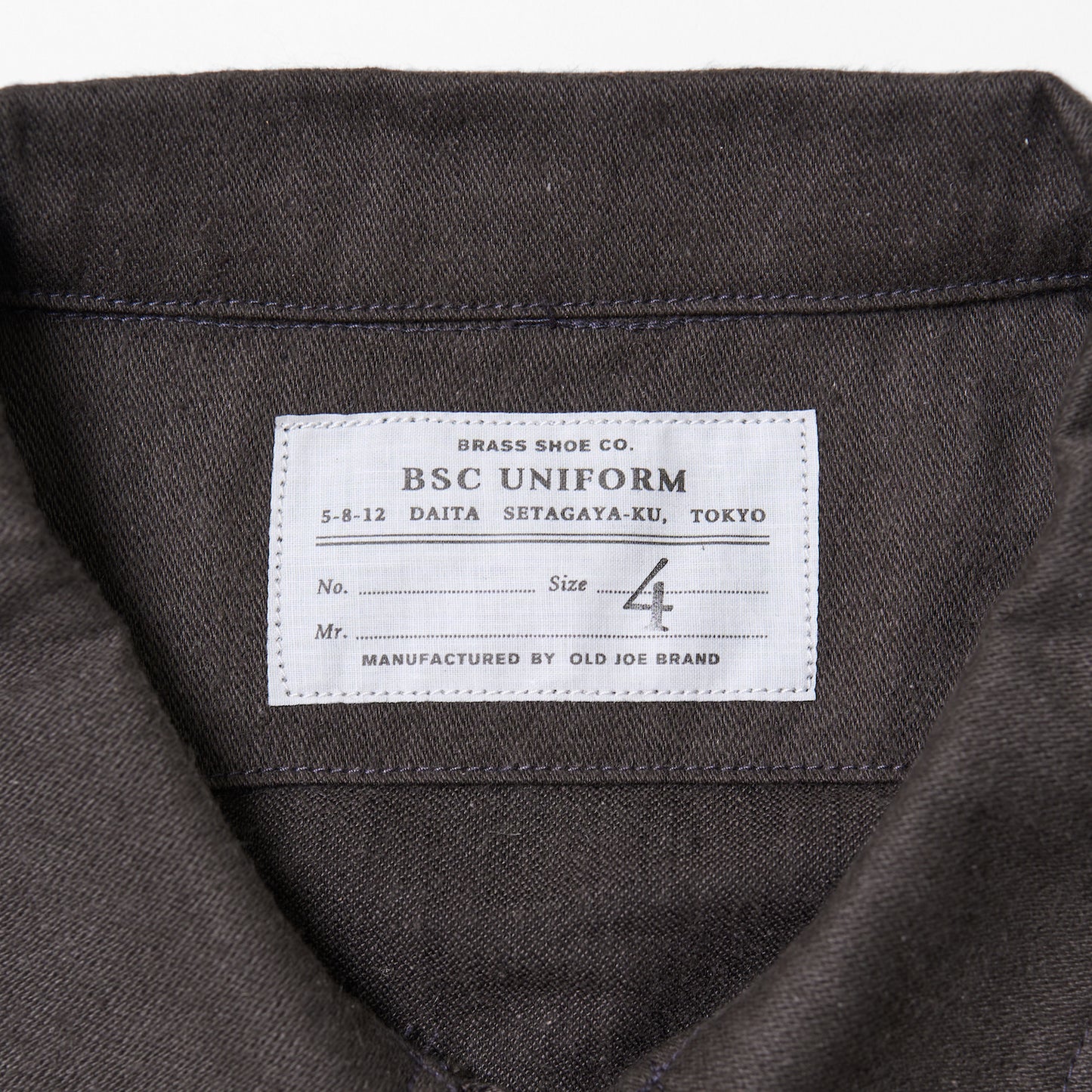 BSC Uniform "Split Jumpsuit Jacket" CHARCOAL GRAY