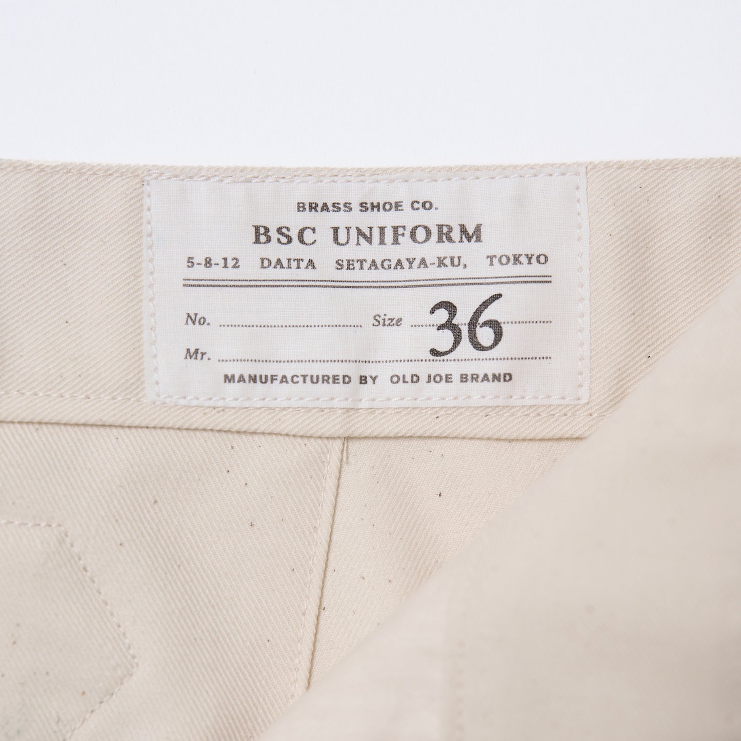 BSC Uniform "Split Jumpsuit Pants" IVORY