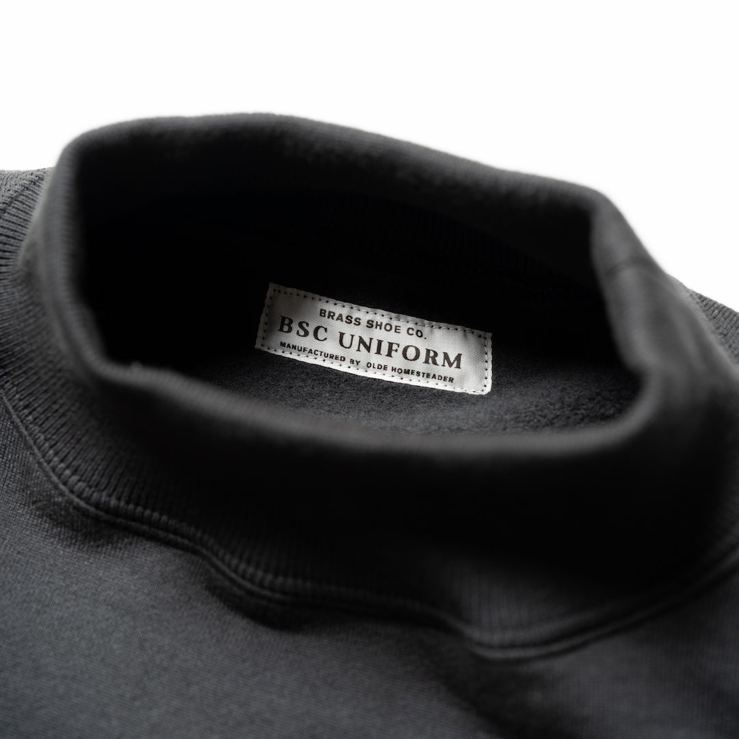 BSC Uniform "Mock Neck Sweat Shirts" BLACK