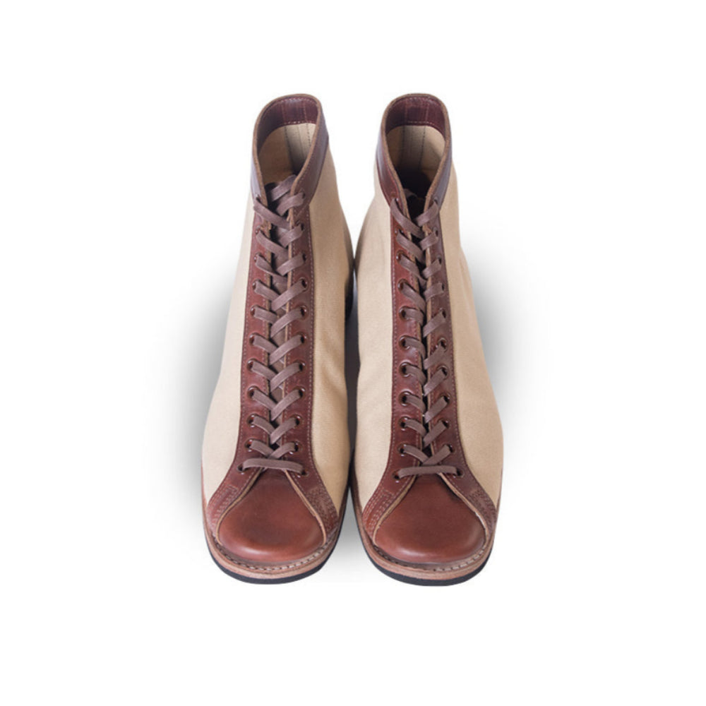 Mast Trainer Brown × Ivory Canvas